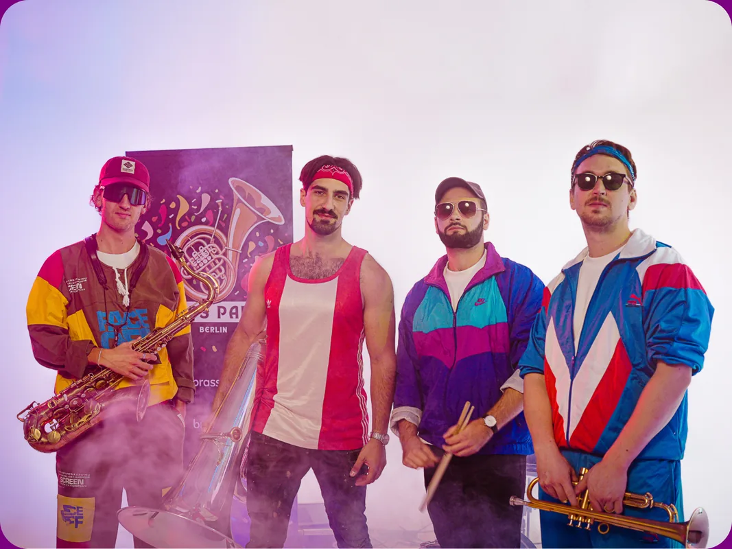 DJ-Partyband Brass Party Berlin mit Live-Bläsern